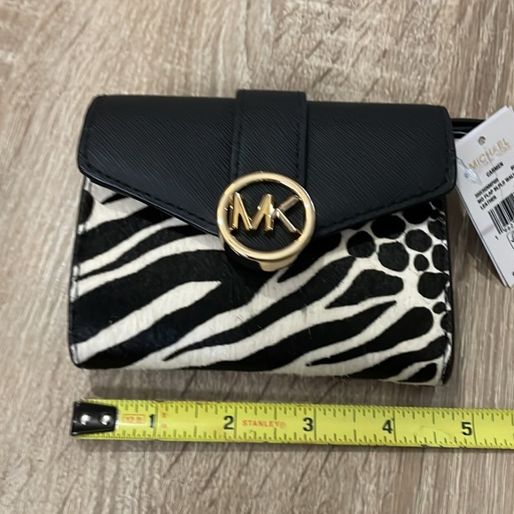 NEW Michael Kors Hamilton Animal Print Satchel and Wallet - Picture 12 of 16